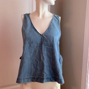 Madewell Jean V neck Sleeveless Top size M